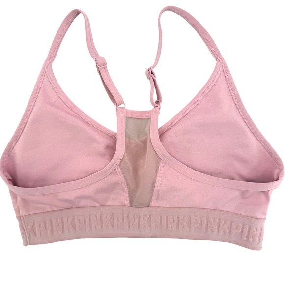 PINK Victoria's Secret Ultimate Lightly Lined Sports Bra Pink Small Balletcore - Picture 4 of 7